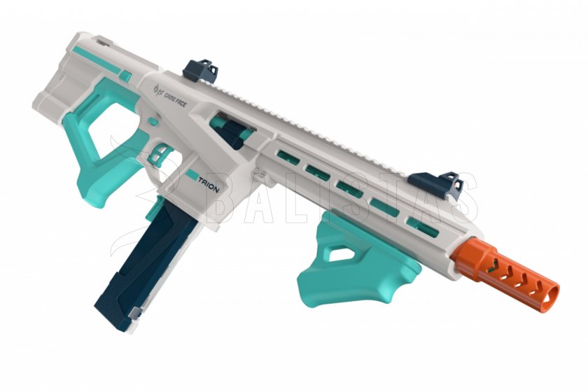 Blaster-Gewehr Game Face Trion für Schaumstoff-Munition blau