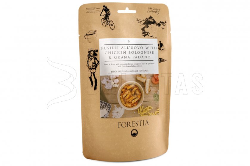 Fusilli all'uovo mit Hähnchen a la Bolognese 350g Forestia 2