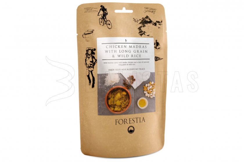 Hähnchen Madras mit Langkorn- und Wildreis 350g Forestia