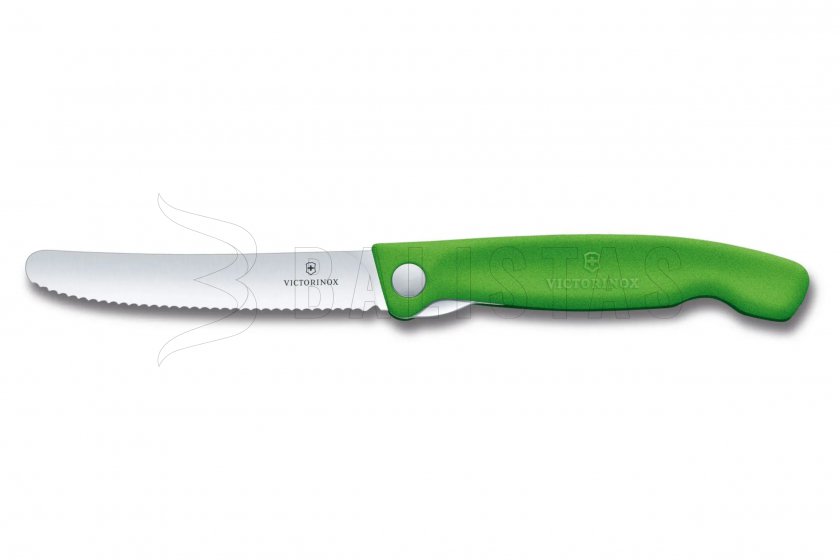 Gemüsemesser Klappmesser Victorinox Wellenschliff Grün