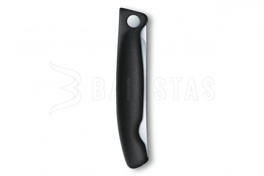 Victorinox Klapp-Gemüsemesser Wellelschliff Schwarz