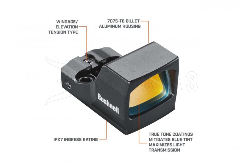 Kompakt-Kolimator Bushnell RXC-200 Compact 1x21 Reflex schwarz