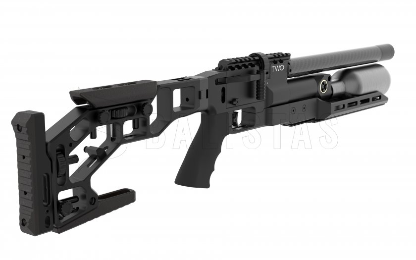 Luftgewehr EPIC TWO 6,35mm, CZ 300mm, CFB, Arca-Swiss S, klappbare Schaft