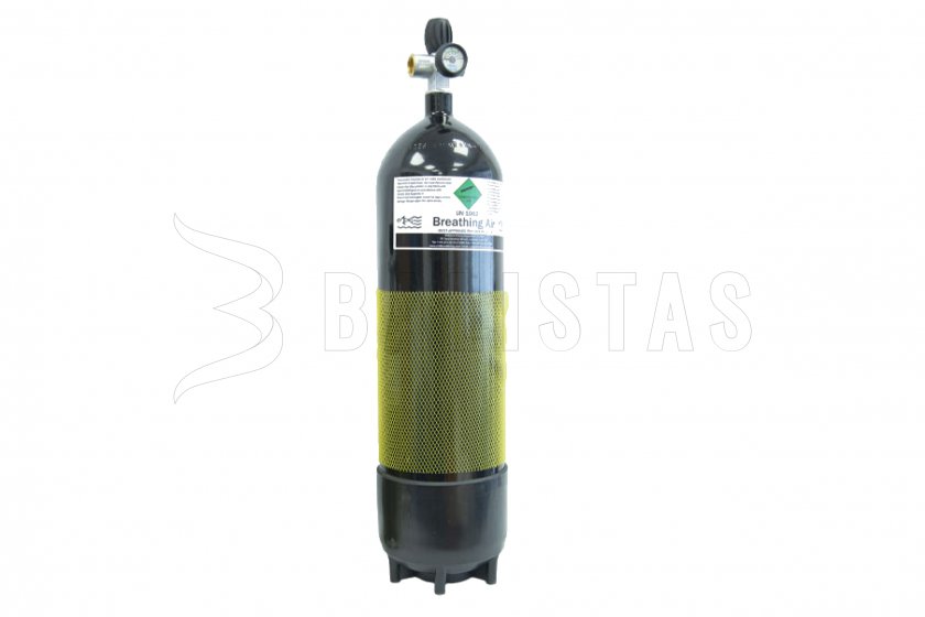 Taucherflasche 12L mit Manometer und Schlauch