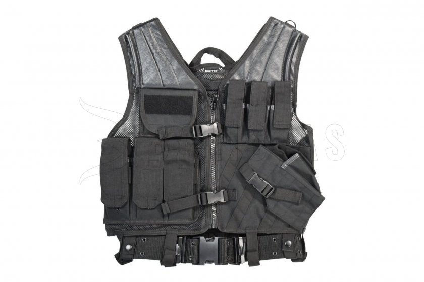 Taktische Weste Mil-Tec CROSSDRAW USMC schwarz