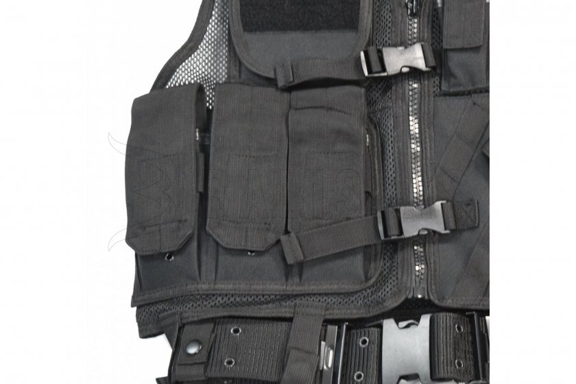 Taktische Weste Mil-Tec CROSSDRAW USMC schwarz 3