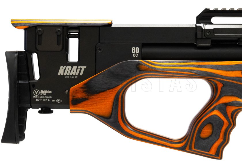 Luftgewehr AirMaks Krait WX Tube 6,35mm Orange Lamino 6