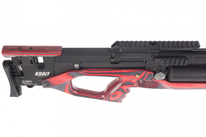 Luftgewehr AirMaks Krait WX Tube 6,35mm Red Lamino 8