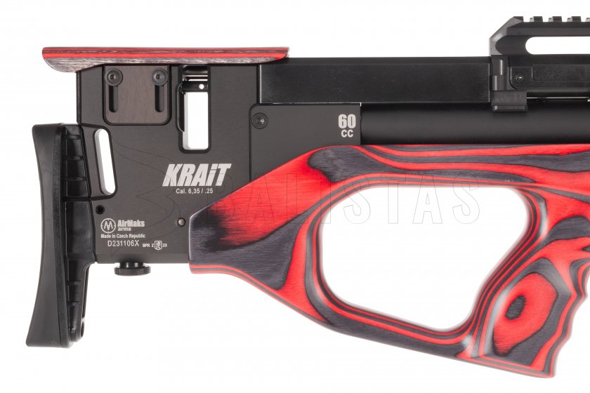 Luftgewehr AirMaks Krait WX Tube 6,35mm Red Lamino 6