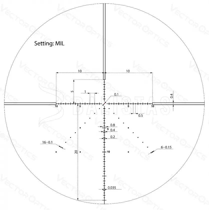 Zielfernrohr Vector Optics Veyron 4-16x44 IR FFP Compact 7