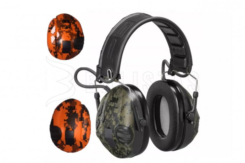 Kopfhörer Peltor SportTac aktiv 26SNR digicamo orange/grün