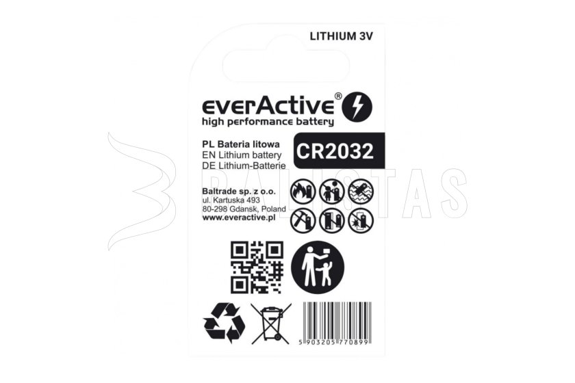 Batterie everActive CR2032 3