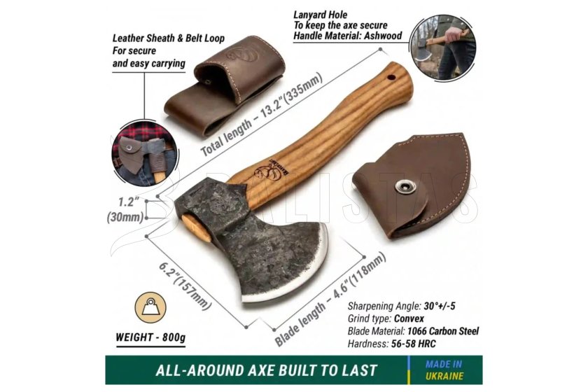 Axt BeaverCraft Bushcraft Splitting Axe AX3 2