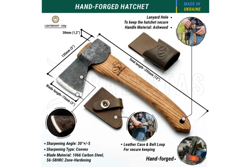 Axt BeaverCraft Compact Axe Woodcarving AX1 2