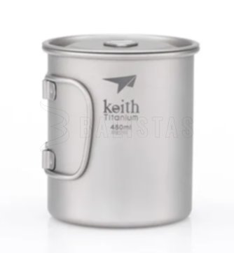 Titanbecher Keith mit Deckel 450ml 2