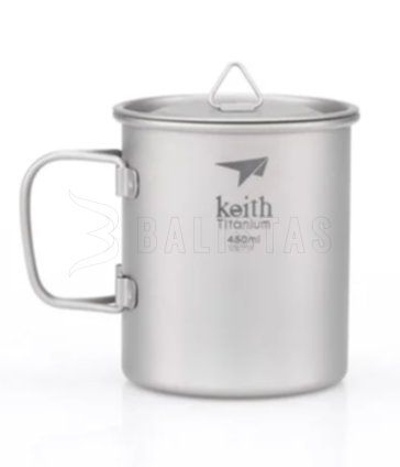 Titanbecher Keith mit Deckel 450ml 3