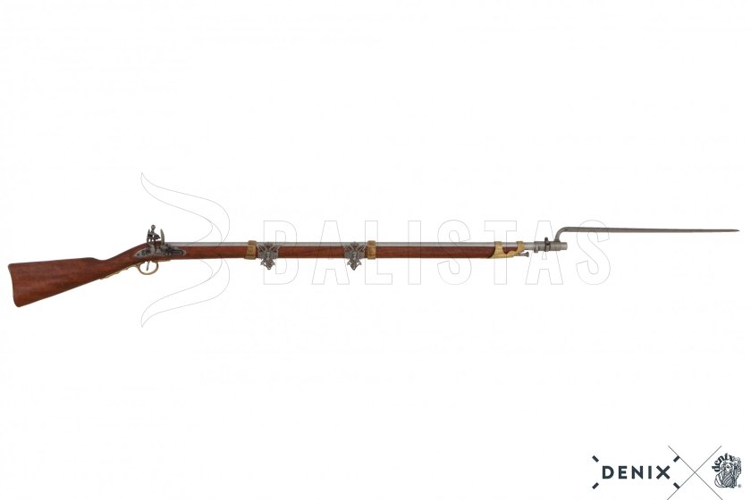 Replik Französisches Steinschlossgewehr mit Bajonett, 1806