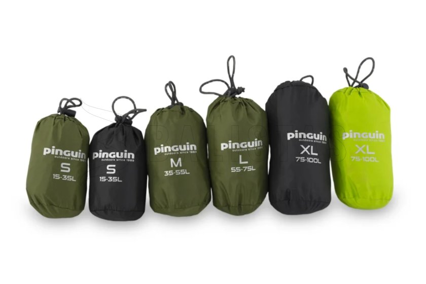 Rucksack-Regenhülle Pinguin Raincover M schwarz 8