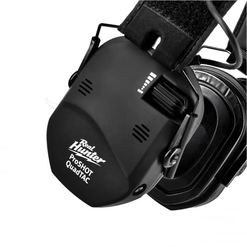 Aktiver Gehörschutz RealHunter Active ProSHOT QuadTAC Schwarz 2