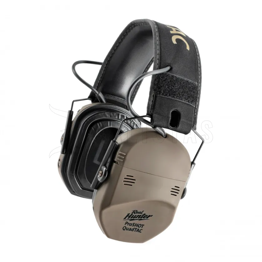 Aktiver Gehörschutz RealHunter Active ProSHOT QuadTAC FDE 4