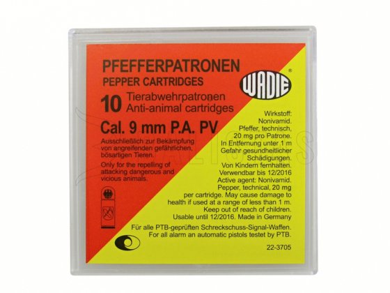 Pfeffer-Gaspatronen Wadie PV 9mm Pistole
