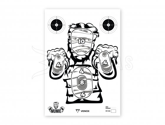 Papierscheibe Venox Mumie 61x43cm 10Stk