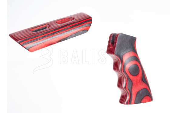 Laminatgriff und Wangenauflage KLINSKY Red für EPIC TWO