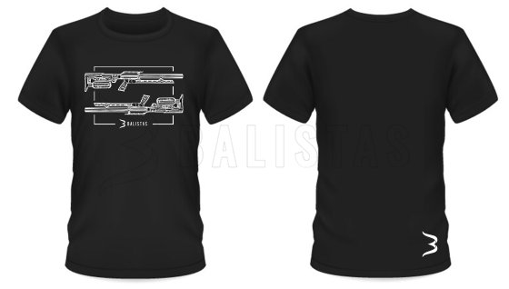 T-Shirt BALISTAS Slash - Tee Black