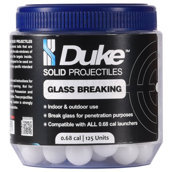 Kugeln Duke Glass Breaking Solid Projectile .68 125 St.