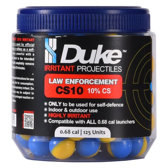 Kugeln Duke CS10 Law Enforcement Irritant Projectile .68 125 Stück