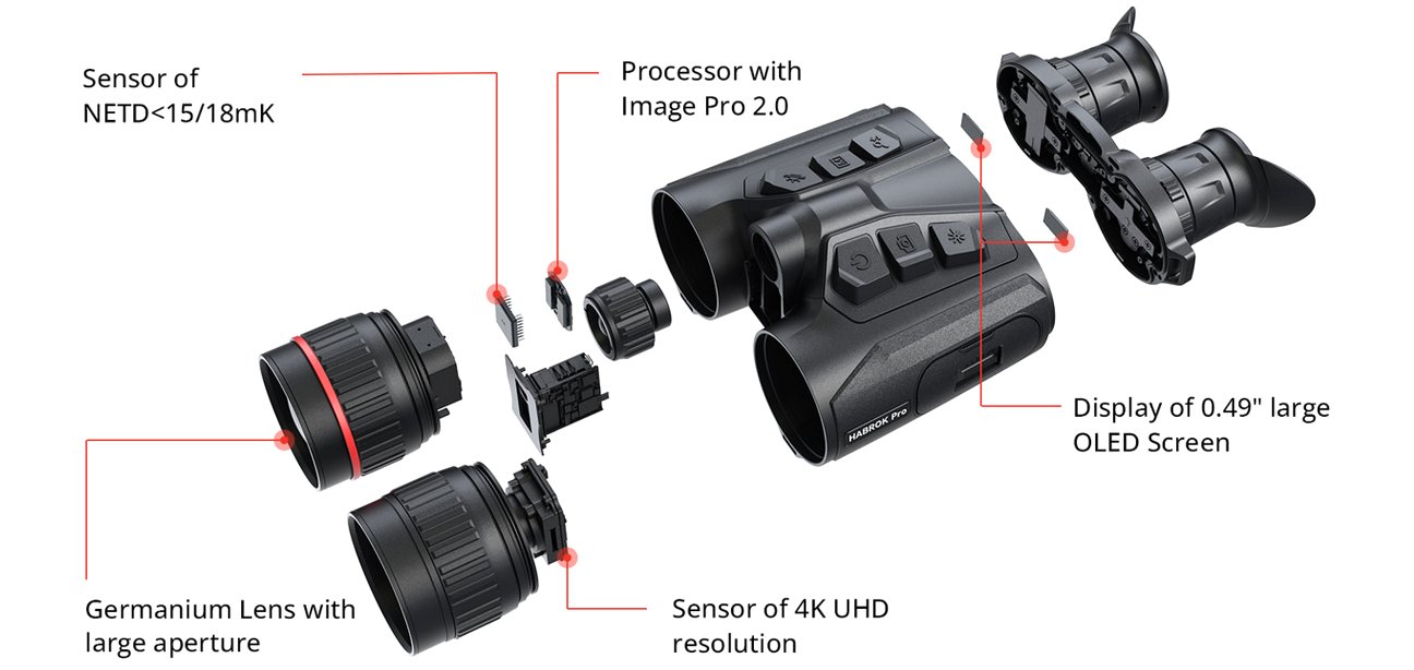 Multispektrální dalekohled Hikmicro Habrok Pro text 3