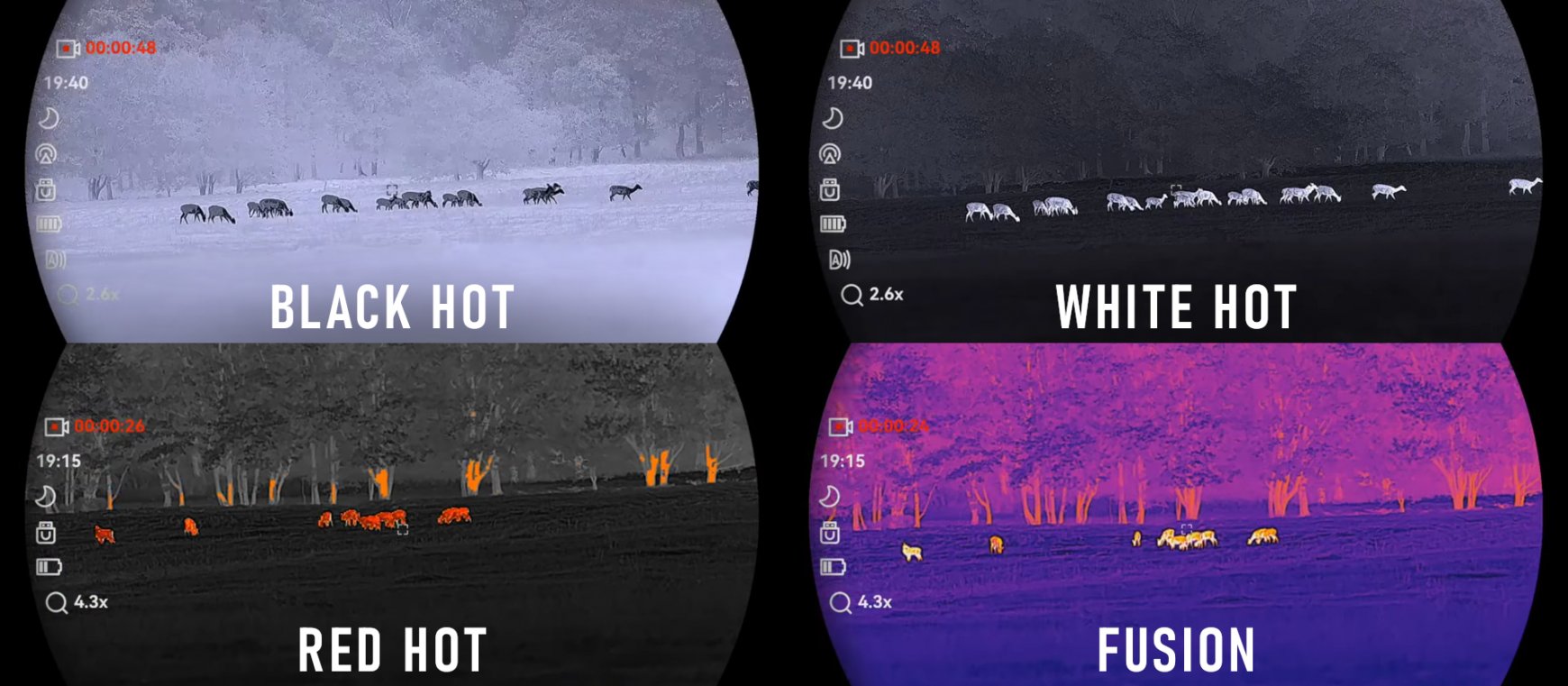 Multispektrální dalekohled Hikmicro Habrok Pro text Termovize